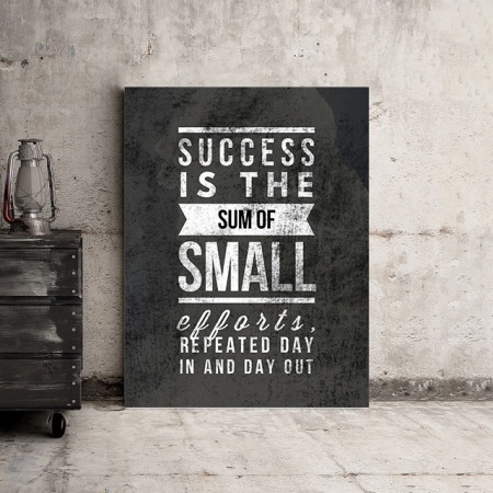 Tablou Motivational - Success Is The Sum Of Small Efforts - Img 3