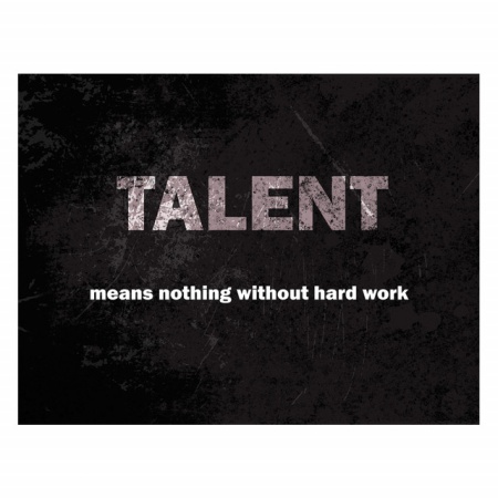 Tablou Motivational - Talent Means Nothing - Img 3