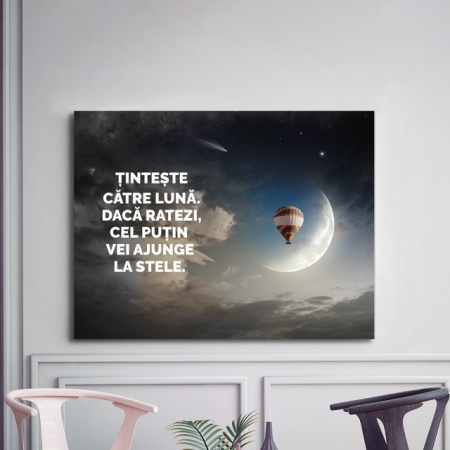 Tablou Motivational - Tinteste Catre Luna - Img 3