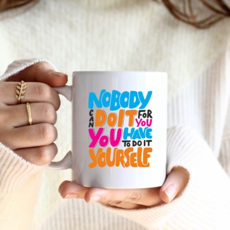 Cana cu Mesaj Nobody Can Do It For You - Img 4