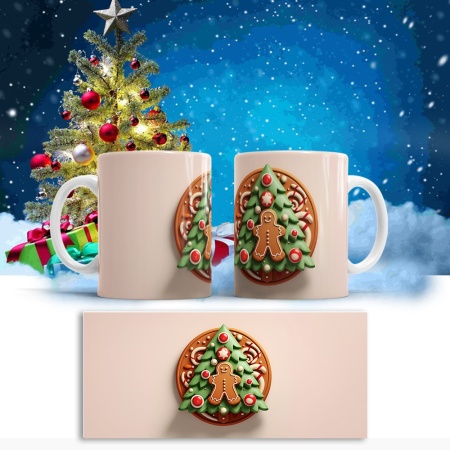Cana De Craciun - Round Christmas Cookie - Img 2