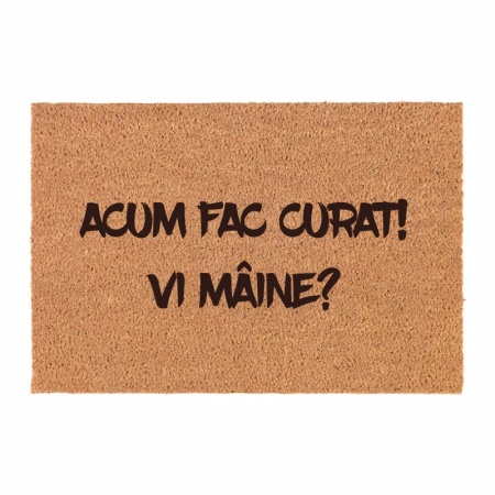 Covor de intrare personalizat - 60x40cm - Acum fac curat! - Img 2