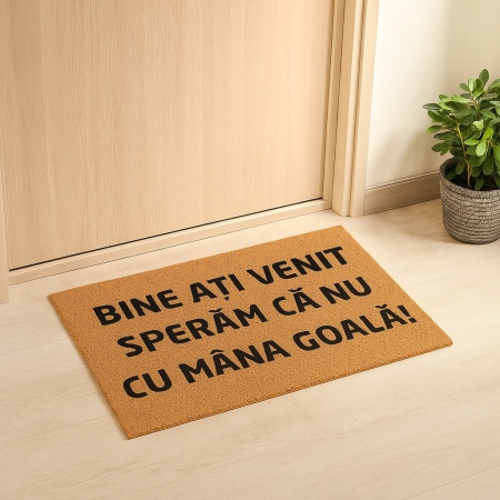 Covor de intrare personalizat - 60x40cm - Sper ca nu cu mana goala - Img 2