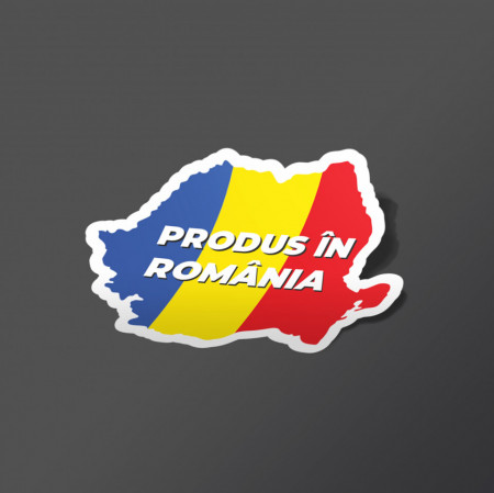 Etichete personalizate Produs in Romania - Harta, 100 buc, PVC, rezistente la apa - Img 2