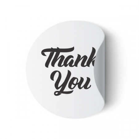 Etichete personalizate THANK YOU, 100 buc, PVC, rezistente la apa - Img 3