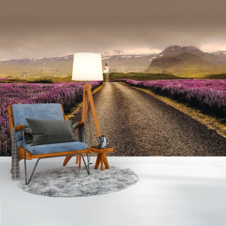 Foto tapet Violet fields - Img 3