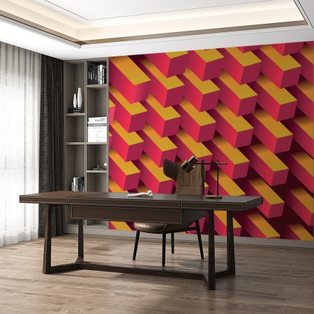 Fototapet - 3d future geometric design (FTD1000352) - Img 3