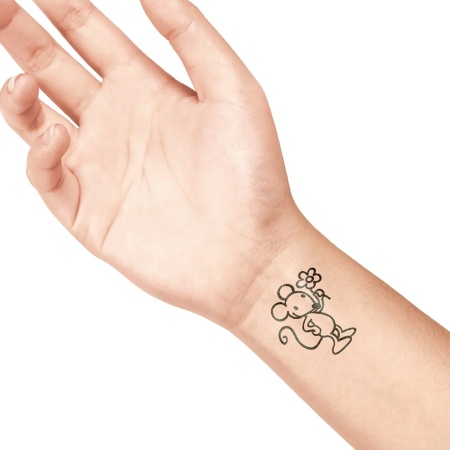 Ștampilă ceramică tatuaje temporare LaDot Cosmetics, L – Șoricel - Img 5