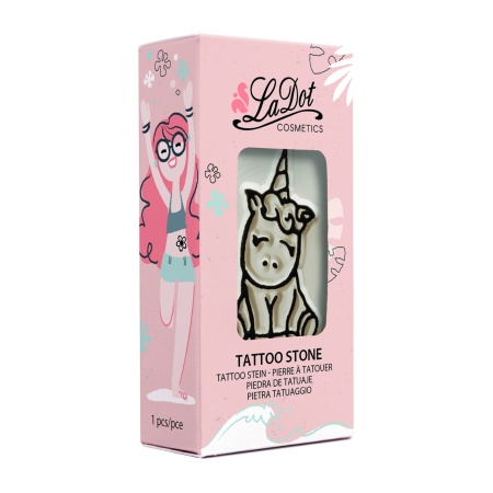 Ștampilă ceramică tatuaje temporare LaDot Cosmetics, M – Unicorn - Img 3
