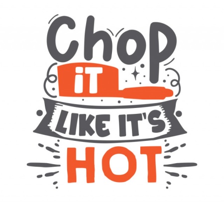 Sticker Bucatarie - Chop it like it's hot - Img 2