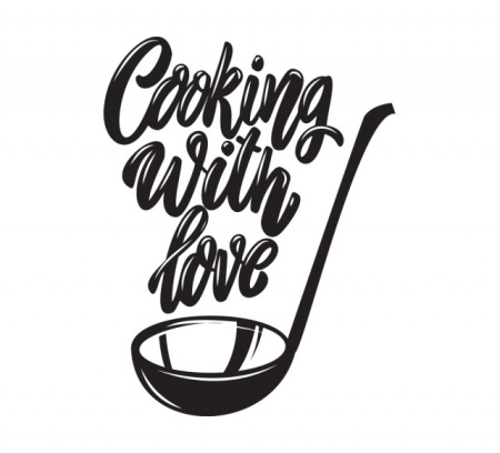 Sticker Bucatarie - Cooking with love - Img 2