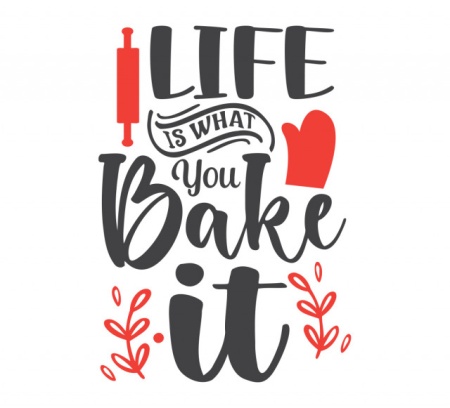 Sticker Bucatarie - Life is what you bake it - Img 2