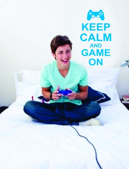 Sticker De Perete Keep Calm And Game On