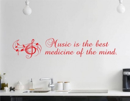 Sticker De Perete Music Is The Best Medicine - Img 3