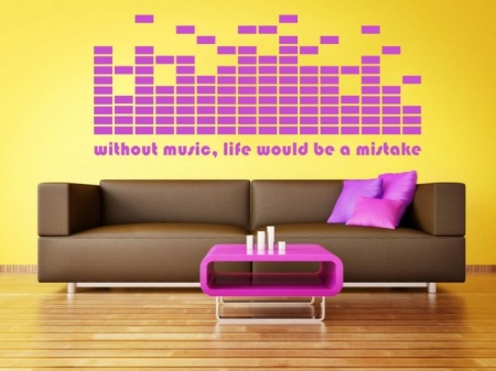 Sticker De Perete Without Music, Life Would Be A Mistake - Img 4