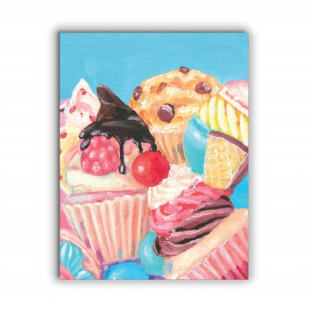 Tablou Bucatarie - Painted Cupcakes - Img 3