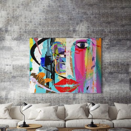 Tablou Canvas Abstract Face - Img 4