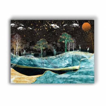 Tablou Canvas Deer Spirits - Img 3