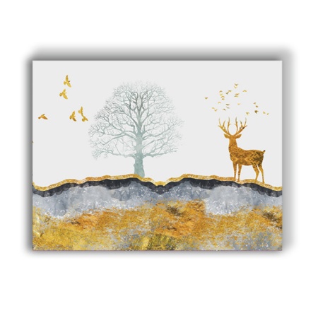 Tablou Canvas Golden Serenity - Img 2