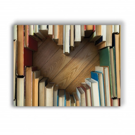 Tablou Canvas Heart Shaped Books - Img 4