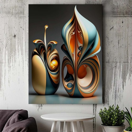 Tablou Canvas Modern Abstract - 3D Surreal still nature - Img 2