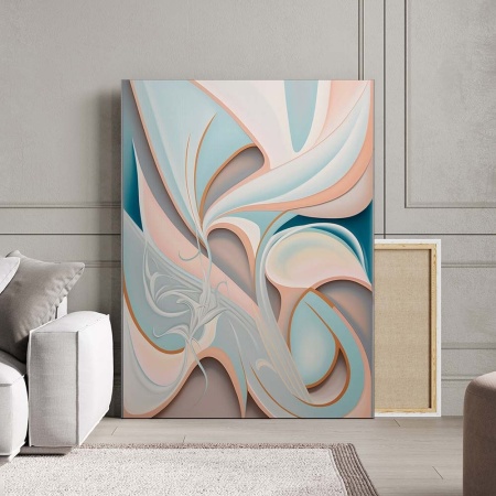 Tablou Canvas Modern Abstract - Pastel abstract immersion - Img 2