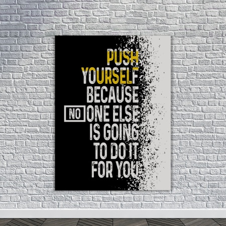 Tablou Canvas Motivational - Push yourself - Img 3
