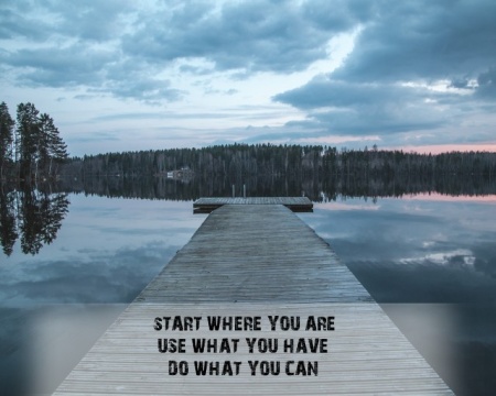 Tablou Canvas Motivational - Start Where You Are - Img 3