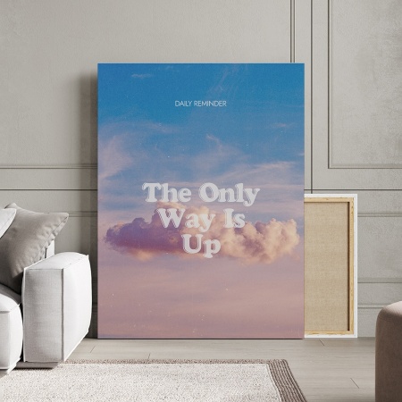 Tablou Canvas Motivational - The only way is up - Img 2
