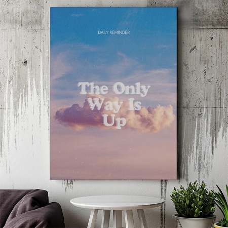 Tablou Canvas Motivational - The only way is up - Img 4