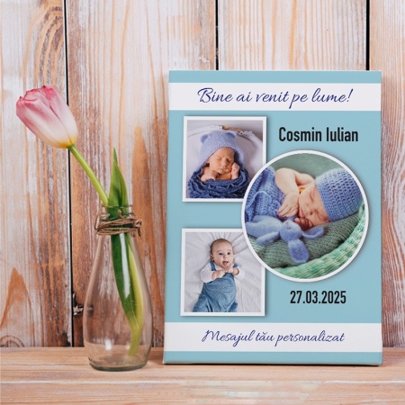 Tablou Canvas Personalizat - Bine ai venit, bebe - Img 8