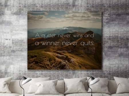 Tablou Canvas - Quitter And Winner - Img 2