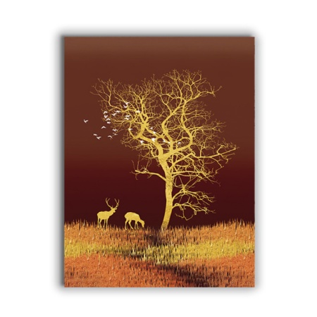 Tablou Canvas Sacred Golden Tree - Img 2