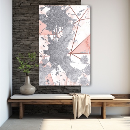 Tablou canvas - Silver Splash on Marble (ZAZ 127) - Img 4