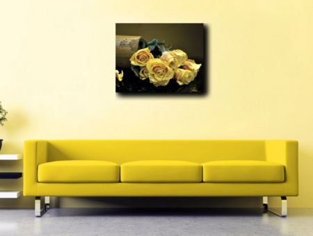 Tablou Canvas - Trandafiri Galbeni 01 - Img 3