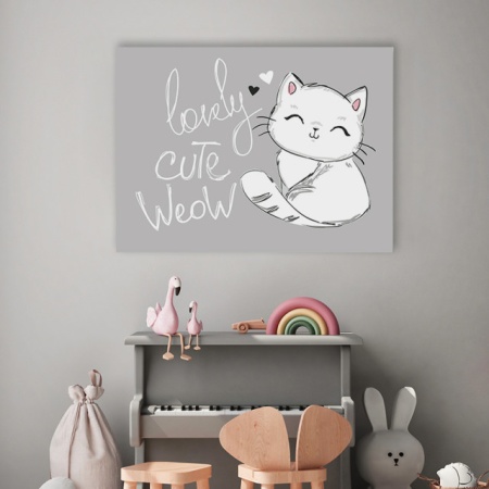 Tablou Copii - Lovely Cute Cat - Img 3