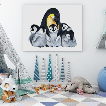 Tablou Copii - Pingu Family - Img 2