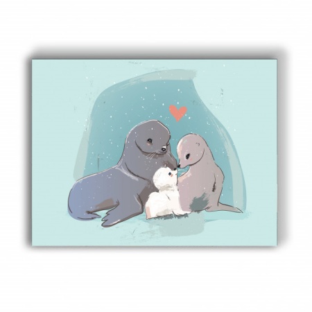 Tablou Copii - Seal Family - Img 3