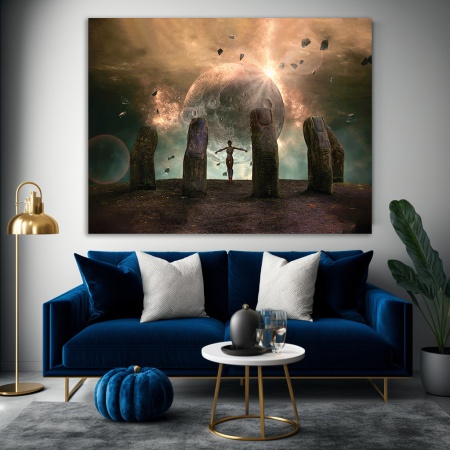 Tablou Futuristic Stonehenge - Img 2