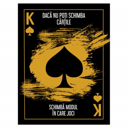 Tablou Motivational - Daca Nu Poti Schimba Cartile - Img 4