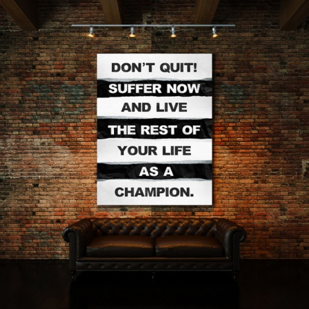 Tablou Motivational - Don't Quit (Ripped Paper) - Img 2