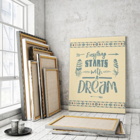 Tablou Motivational - Everything Starts With A Dream - Img 3
