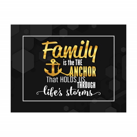 Tablou Motivational - Family is the anchor - Img 3