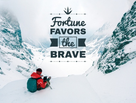 Tablou Motivational - Fortune Favors The Brave - Img 3