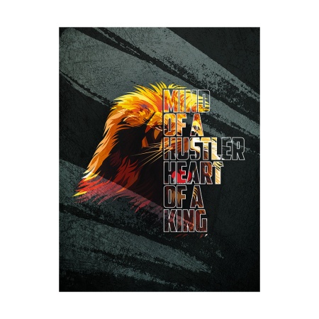 Tablou Motivational - Mind of a hustler, heart of a king - Img 4