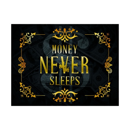 Tablou Motivational - Money never sleep - Img 5