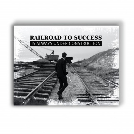 Tablou Motivational - Railroad To Success - Img 4
