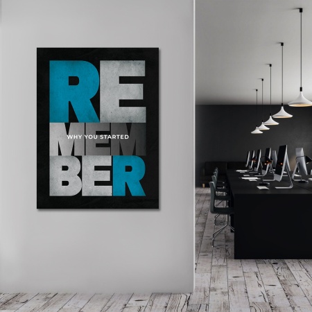 Tablou Motivational - Remember (big text) - Img 3