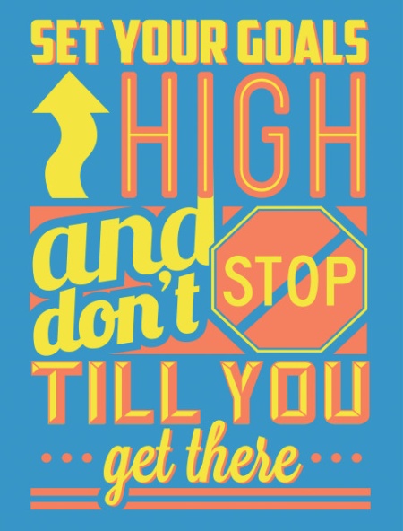 Tablou Motivational - Set Your Goals High - Img 4