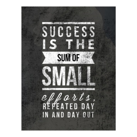 Tablou Motivational - Success Is The Sum Of Small Efforts - Img 4